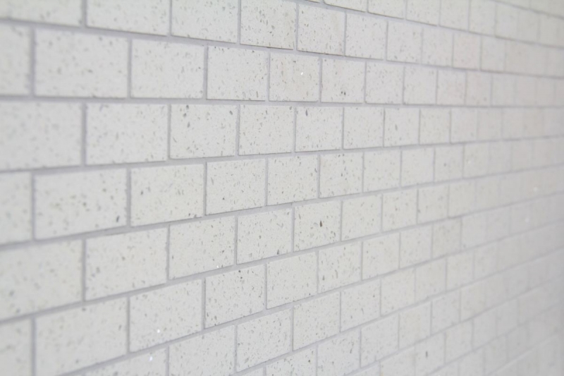 Motif à main Mosaïque Carreau Quartz Composite Pierre artificielle Brick Artifical blanc MOS46-0104_m