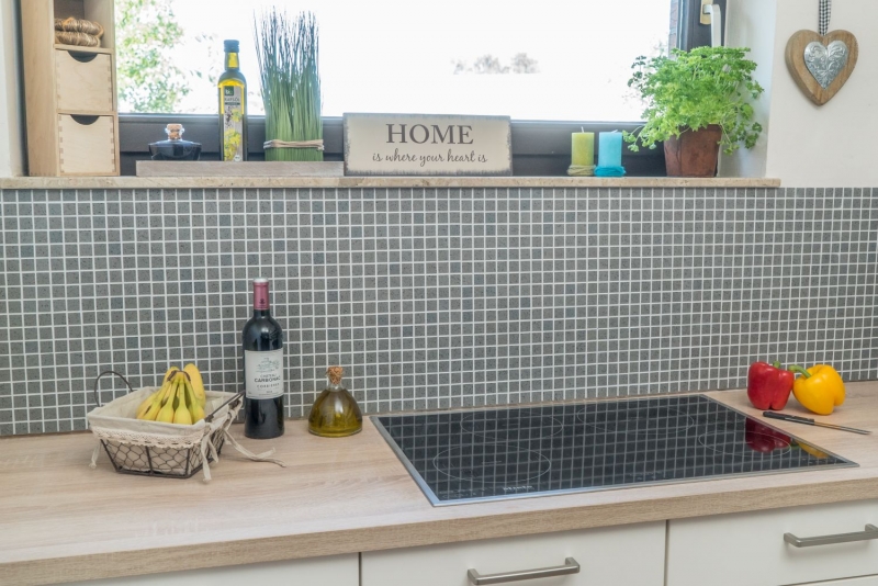 Motif main Mosaïque Carreau Quartz Composite Pierre artificielle grise Artificial MOS46-ASM23_m