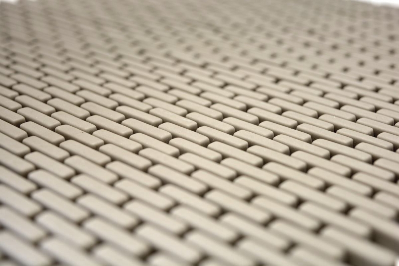Échantillon manuel de mosaïque ECO Recycling GLAS Brick Enamel cream mat MOS140-B23C_m
