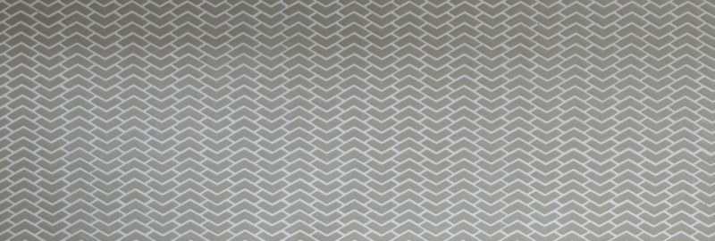 Échantillon manuel de mosaïque ECO Recyclé VERRE à chevron Enamel cream mat MOS140-HB33C_m