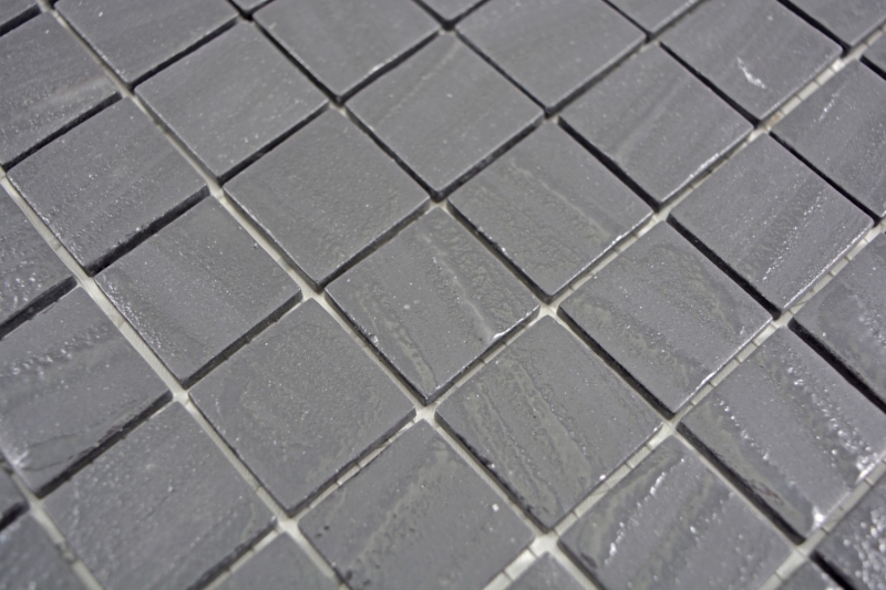Échantillon manuel de carreau de mosaïque ECO Recycling GLAS ECO noir anthracite MOS360-03_m