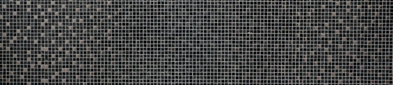 Échantillon manuel Carreau de mosaïque Translucide noir argent Mosaïque de verre Crystal EP noir argent MOS92-1099_m