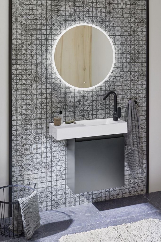 Motif à main Retro Vintage Carreau de mosaïque Translucide gris Mosaïque de verre Crystal GERMANY MOS68-Retro-G_m