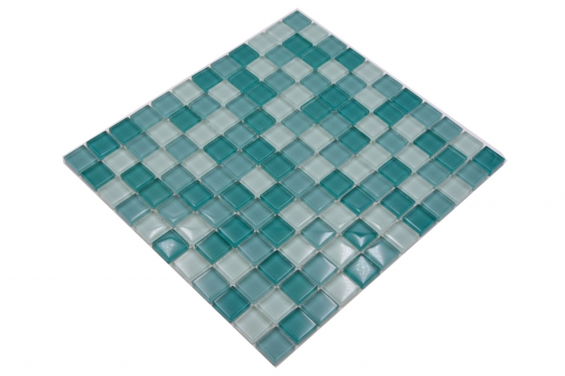 Motif main Carreau de mosaïque translucide vert Mosaïque de verre Crystal vert SALLE DE BAINS WC CUISINE MUR MOS72-0602_m