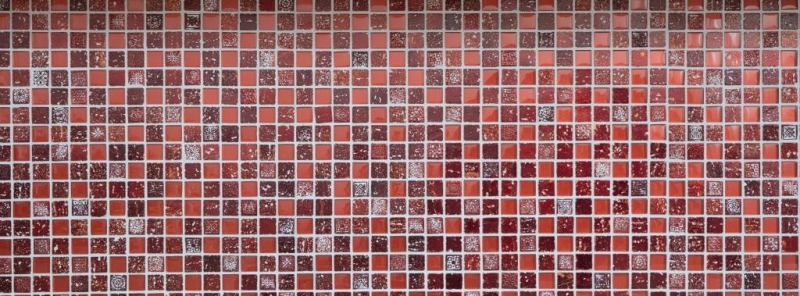 Motif à main Carreau de mosaïque Translucide rouge Mosaïque de verre Crystal Resin rouge SALLE DE BAINS WC CUISINE MUR MOS82-0906_m