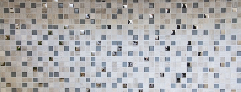 Échantillon manuel Carreau de mosaïque Translucide gris clair argenté Mosaïque de verre Crystal Pierre EP gris clair argenté MOS92-HQ20_m