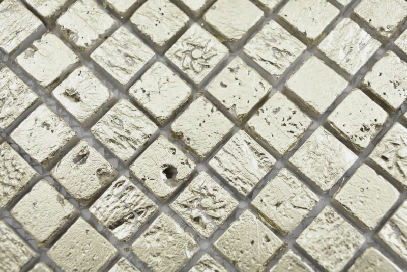 Motif main mosaïque pierre résine or mur carrelage cuisine salle de bain MOS88-0707_m