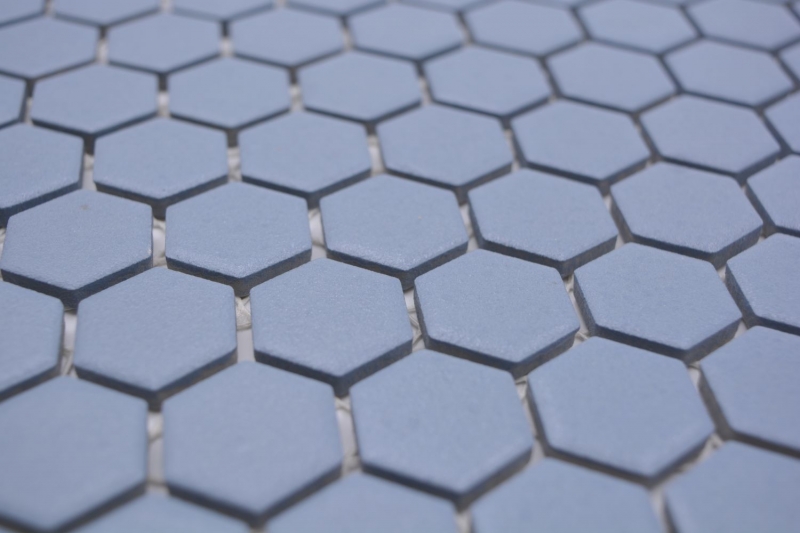 Motif main Mosaïque céramique Hexagone bleu-vert R10B receveur de douche Carreau de sol Mosaïque cuisine salle de bain sol MOS11H-0405-R10_m