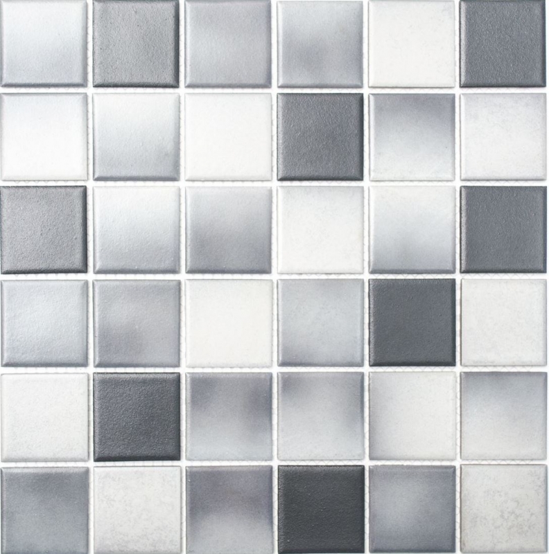 Échantillon manuel de carreaux de mosaïque CÉRAMIQUE GRIS MIX RUTSCHICHER MOS16-2211-R10_m