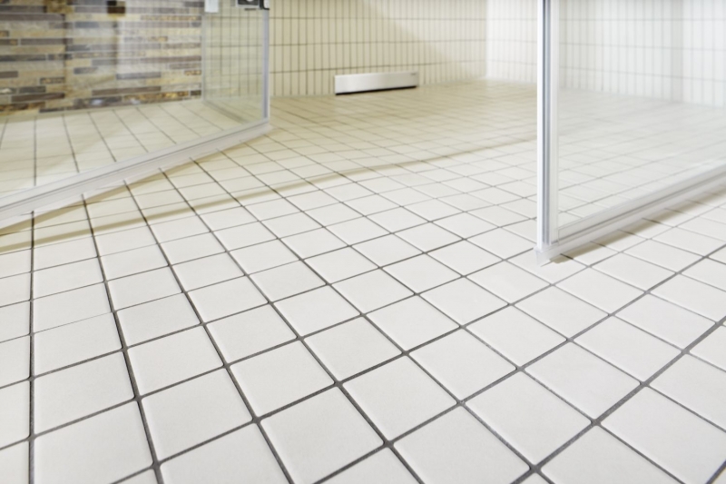 Échantillon manuel Carreau de mosaïque Céramique beige clair magnolia non émaillé RUTSCHEMMEND MOS14B-1211-R10_m