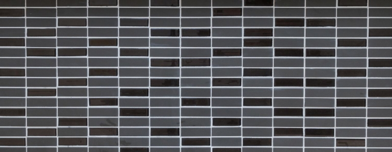 Motif manuel Carreau de mosaïque Céramique baguettes brun non émaillé Verre Carreau de douche Carreau de sol MOS24-1313-R10_m