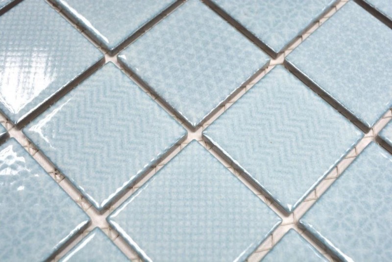 Carreaux de mosaïque TURQUOISE AQUABLAU CLAIR SALLE DE BAINS PISCINE Carrelage cuisine mur MOS16-0402_f | 10 Tapis de mosaïque