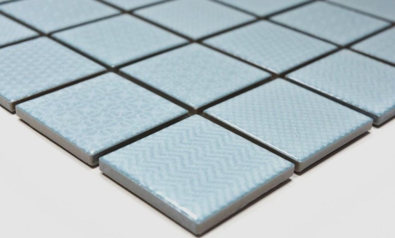 Carreaux de mosaïque TURQUOISE AQUABLAU CLAIR SALLE DE BAINS PISCINE Carrelage cuisine mur MOS16-0402_f | 10 Tapis de mosaïque
