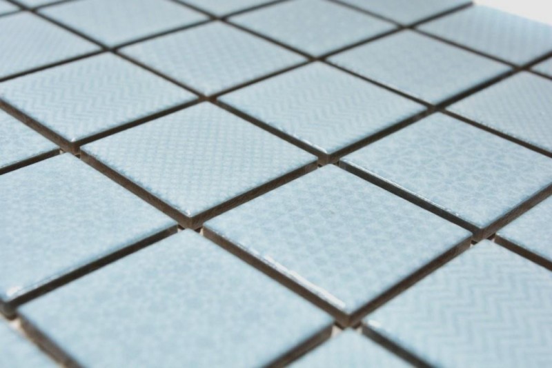 Carreaux de mosaïque TURQUOISE AQUABLAU CLAIR SALLE DE BAINS PISCINE Carrelage cuisine mur MOS16-0402_f | 10 Tapis de mosaïque