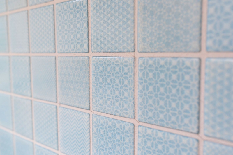 Carreaux de mosaïque TURQUOISE AQUABLAU CLAIR SALLE DE BAINS PISCINE Carrelage cuisine mur MOS16-0402_f | 10 Tapis de mosaïque