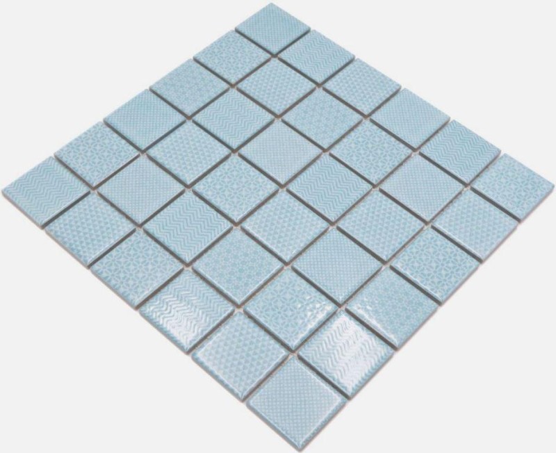 Carreaux de mosaïque TURQUOISE AQUABLAU CLAIR SALLE DE BAINS PISCINE Carrelage cuisine mur MOS16-0402_f | 10 Tapis de mosaïque