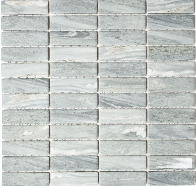 Mosaïque Céramique baguettes aspect pierre gris Carreaux de mur Carreaux de salle de bain MOS24-STSO23_f | 10 Tapis de mosaïque