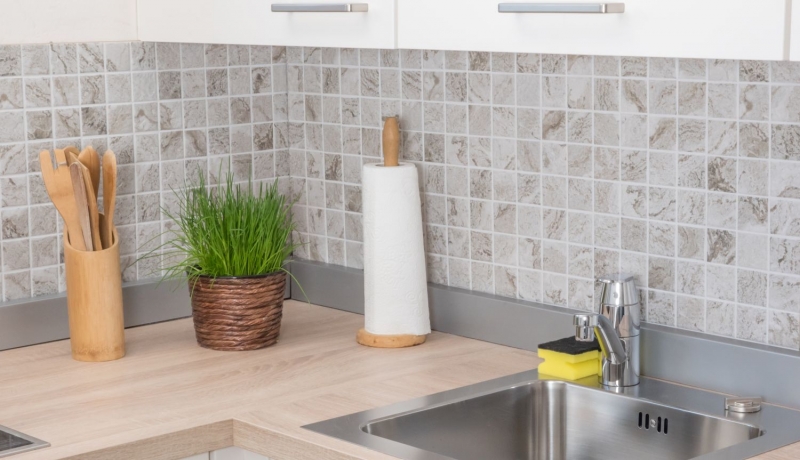 Carreau de mosaïque Aspect pierre naturelle gris-beige structure carreaux MOS16-HWA4LG_f | 10 Tapis de mosaïque