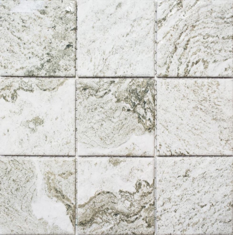 Mosaïque Carreau céramique aspect pierre Structure gris clair Carrelage cuisine MOS22-HWA9LG_f | 10 Tapis de mosaïque