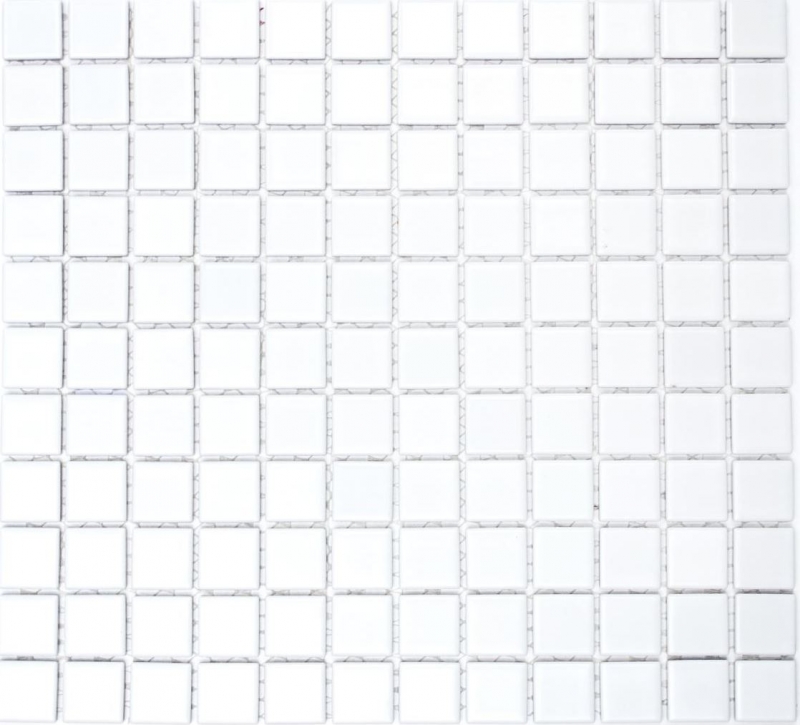 Carreau de mosaïque Céramique BLANC BRILLANCE mur carrelage fond cuisine MOS18-0102_f