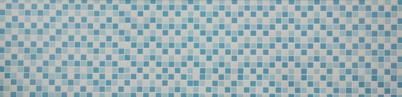 Mosaïque de piscine Carreau de mosaïque céramique bleu blanc brillant Fond de cuisine MOS18-0407_f