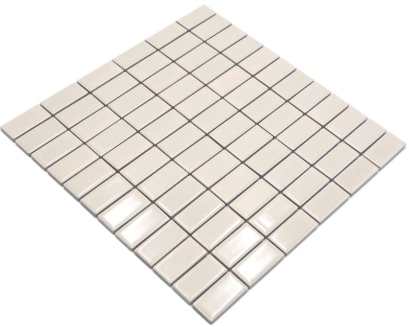 Mosaïque Carreau céramique baguettes beige brillant Carreau WC Salle de bain MOS24D-1902_f