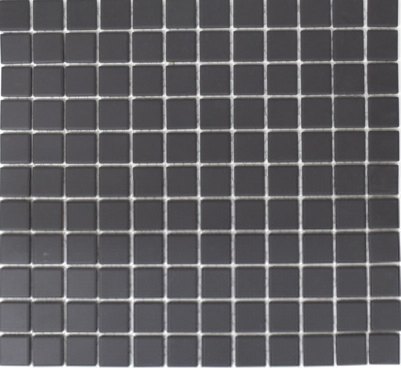 Mosaïque Carreau céramique noir non émaillé Bac de douche Carreau de sol MOS18B-0311-R10_f