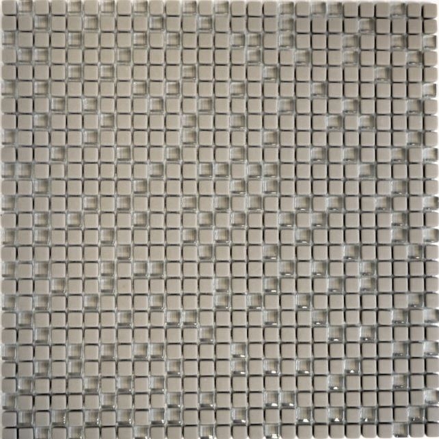 Mosaïque ECO GLAS Enamel cream mat MOS140-03C_f | 10 Tapis de mosaïque