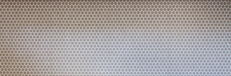 Mosaïque ECO GLAS Hexagon Enamel cream mat MOS140-HX13C_f | 10 Tapis de mosaïque