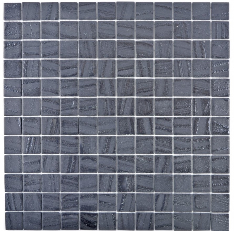 Carreau de mosaïque ECO GLAS noir anthracite MOS360-03_f | 10 Tapis de mosaïque