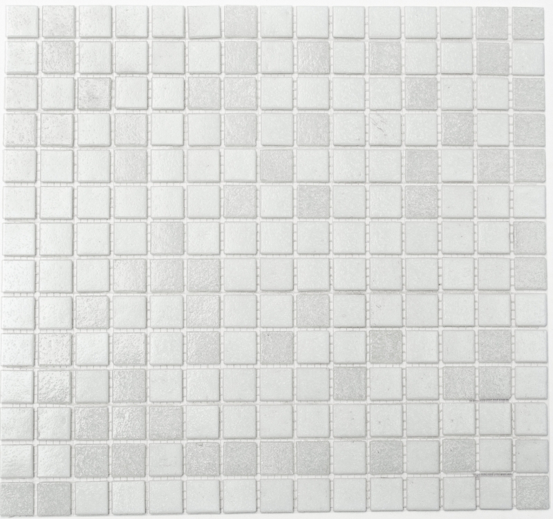 Carreau mosaïque en verre blanc Carreaux muraux Carreaux de salle de bain Dos de douche Miroir MOS52-0103_f | 10 Tapis mosaïque