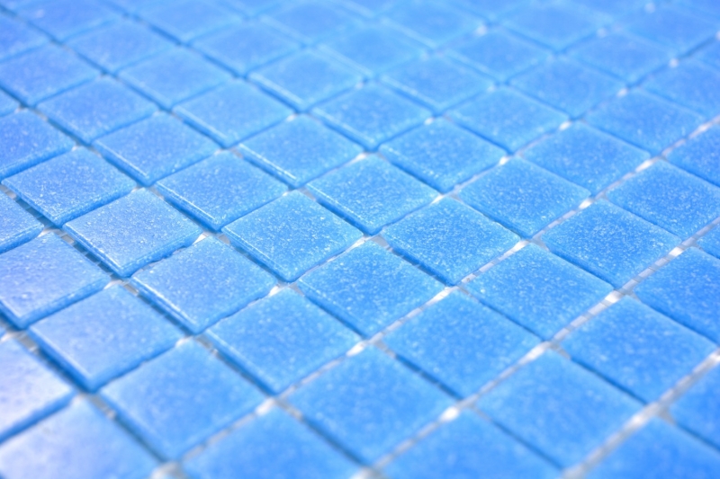 Carreau mosaïque verre bleu Carreaux muraux Carreaux de salle de bain Dos de douche Miroir MOS200-A14-N_f | 10 Tapis de mosaïque