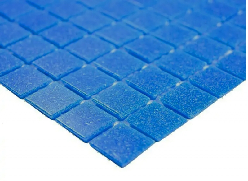 Carreau mosaïque en verre bleu foncé Carreaux muraux Carreaux de salle de bain Dossier de douche Miroir MOS200-A15-N_f | 10 Tapis de mosaïque