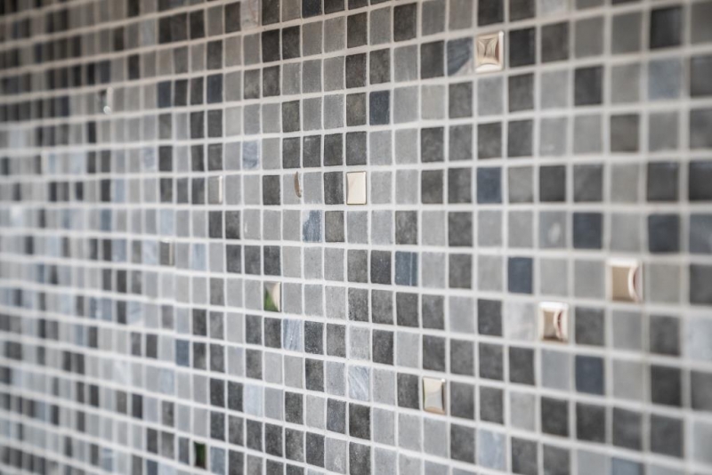 Carreau de mosaïque Pierre translucide noir NERO SALLE DE BAIN WC CUISINE MUR MOS91-0334_f | 10 Tapis de mosaïque