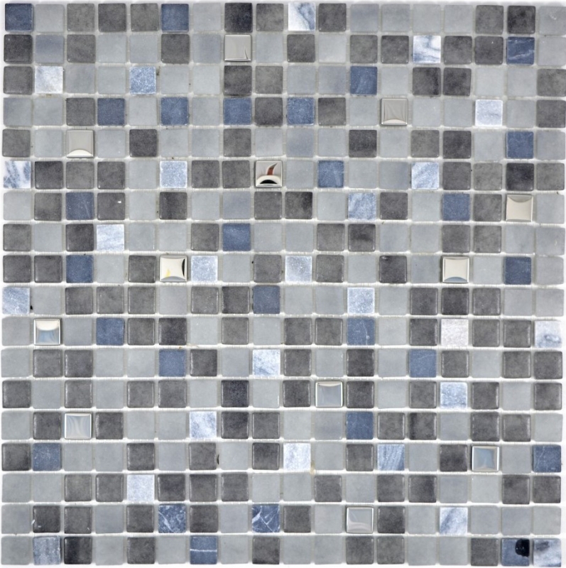 Carreau de mosaïque Pierre translucide noir NERO SALLE DE BAIN WC CUISINE MUR MOS91-0334_f | 10 Tapis de mosaïque