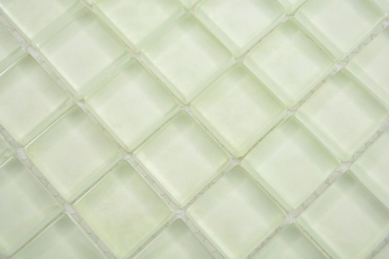 Mosaïque de verre transparent Crystal bleu fluorescent mur carrelage cuisine salle de bain MOS88-0104_f | 10 Tapis de mosaïque