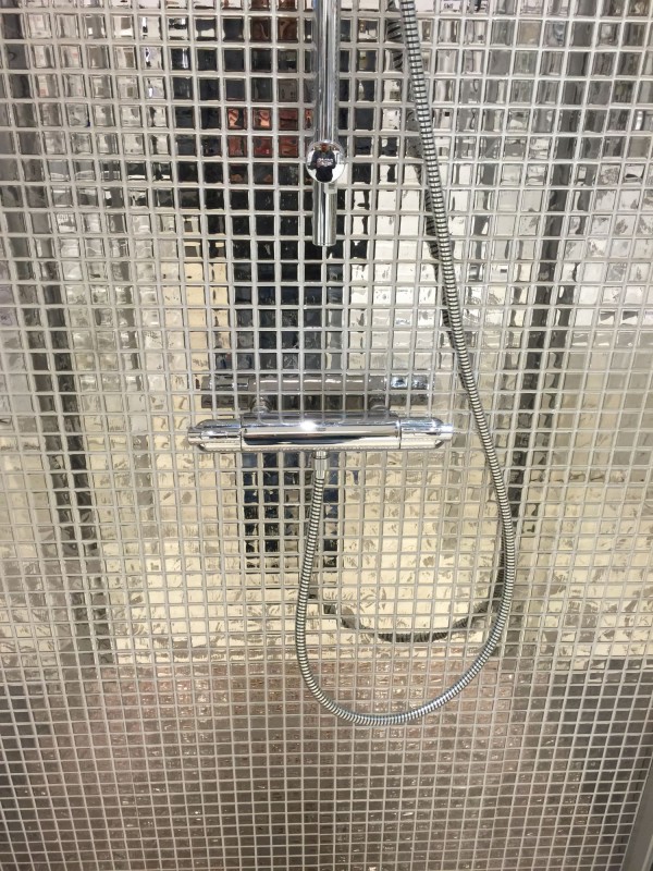 Mosaïque arrière Mosaïque de verre translucide Crystal argent BAD WC cuisine MUR MOS60-0206_f