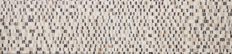 Mosaïque Marbre Pierre naturelle Bâtons beige Carpet Crema Marfil Dark Emperador honed MOSSopo-M10-VH21_f
