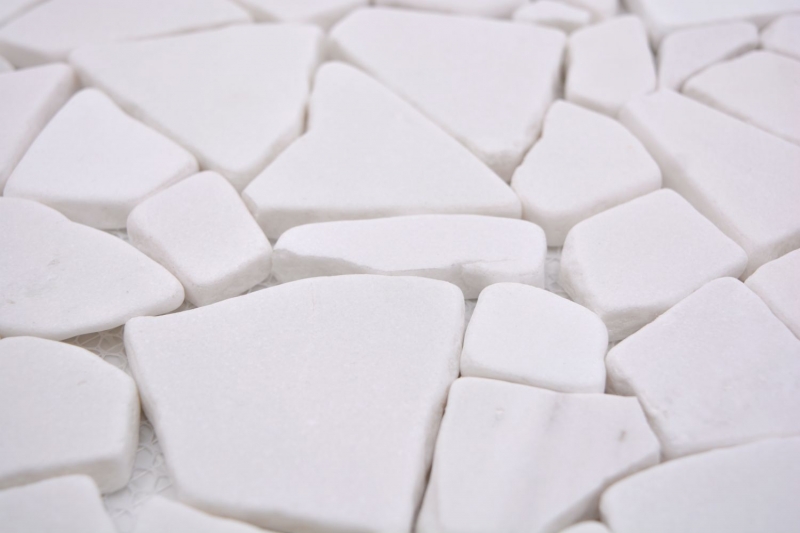 Mosaïque Marbre Pierre naturelle Bruch Ciot blanc MOS44-0102_f