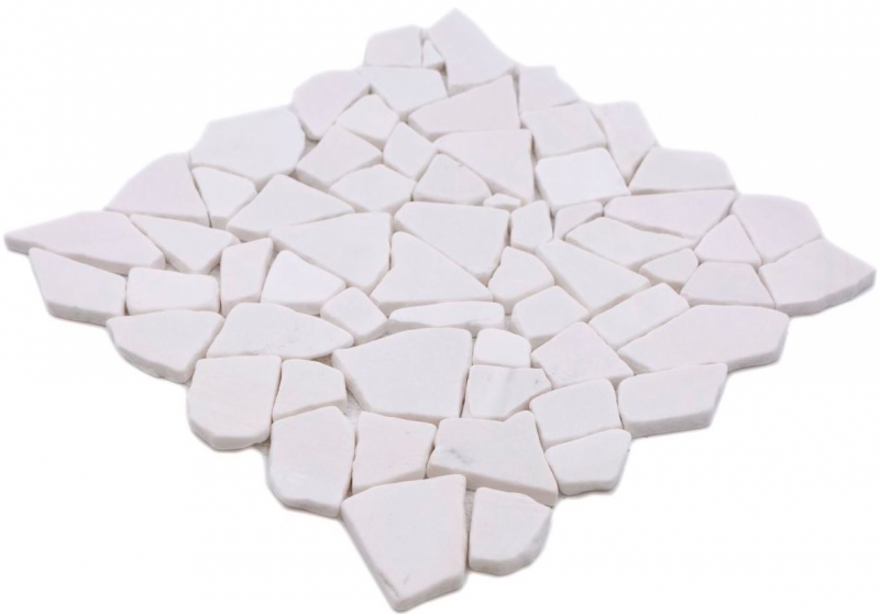 Mosaïque Marbre Pierre naturelle Bruch Ciot blanc MOS44-0102_f