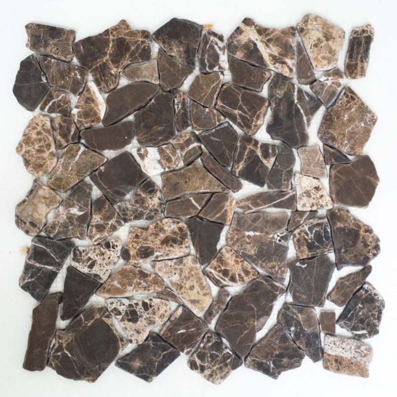 Mosaïque Marbre Pierre Naturelle Bruch Ciot Impala brun flammé MOS44-1306_f