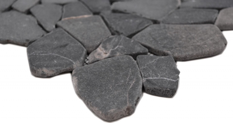 Mosaïque Marbre Pierre naturelle gris anthracite Bruch Ciot Neromarquina MOS44-30-120_f