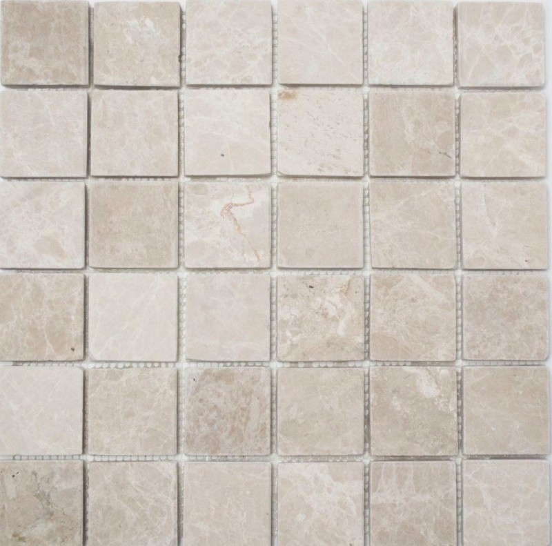 Mosaïque Marbre Pierre naturelle Ivoire Botticino Antique Marble MOS36-0106_f