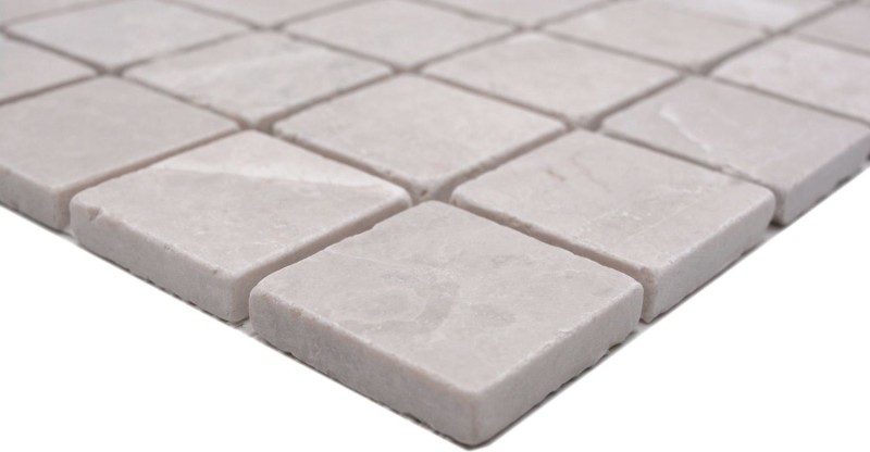 Mosaïque Marbre Pierre naturelle Ivoire Botticino Antique Marble MOS36-0106_f