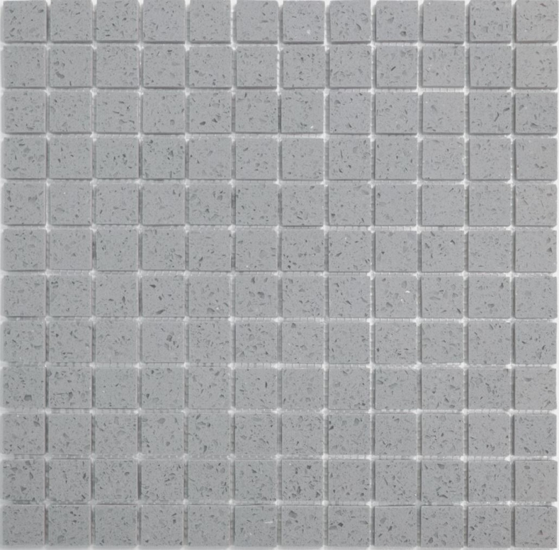 Carreaux de mosaïque Quartz Composite Pierre artificielle grise Artificial MOS46-ASM23_f