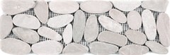 Galets de rivière beige clair Bordures Galets coupés blanc 5 7 MOSBor-SK1202_f