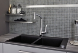 Carreau de mosaïque PLAQUE DE DOUCHE GRIS STEIN MATT MOS18-0208-R10_f