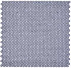Rond Enamel mix gris brillant/mat Carreaux mosaïque muraux cuisine salle de bain MOS140-0211_f