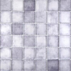Mosaïque de verre mix gris Carreau de mosaïque murale Miroir de carrelage cuisine salle de bain - MOS88-0020_f