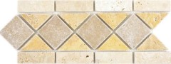 Travertin Pierre naturelle Bordure noce or chiaro Beige Mur Sol Douche Salle de bains Cuisine MOSBor-0266_f